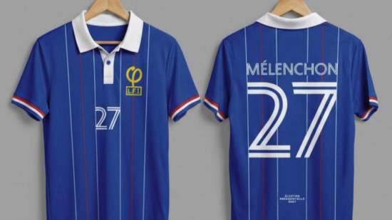&ldquo;M&eacute;lenchon n&deg;27&rdquo; : LFI sort un maillot sp&eacute;cial &agrave; 25 euros pour la Coupe du Monde