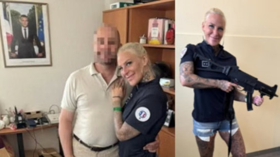 Une actrice porno pose avec des armes dans un commissariat alsacien, la police ouvre une enqu&ecirc;te sur ce "stage tr&egrave;s int&eacute;ressant"